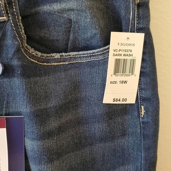 Vigoss Marley super‎ skinny stretch distressed jeans plus size 18W 22W new!!! - Picture 13 of 16